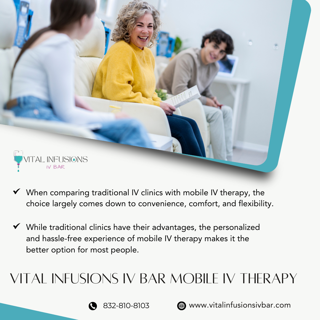 Vital Infusions IV Bar Mobile IV therapy in Houston, TX