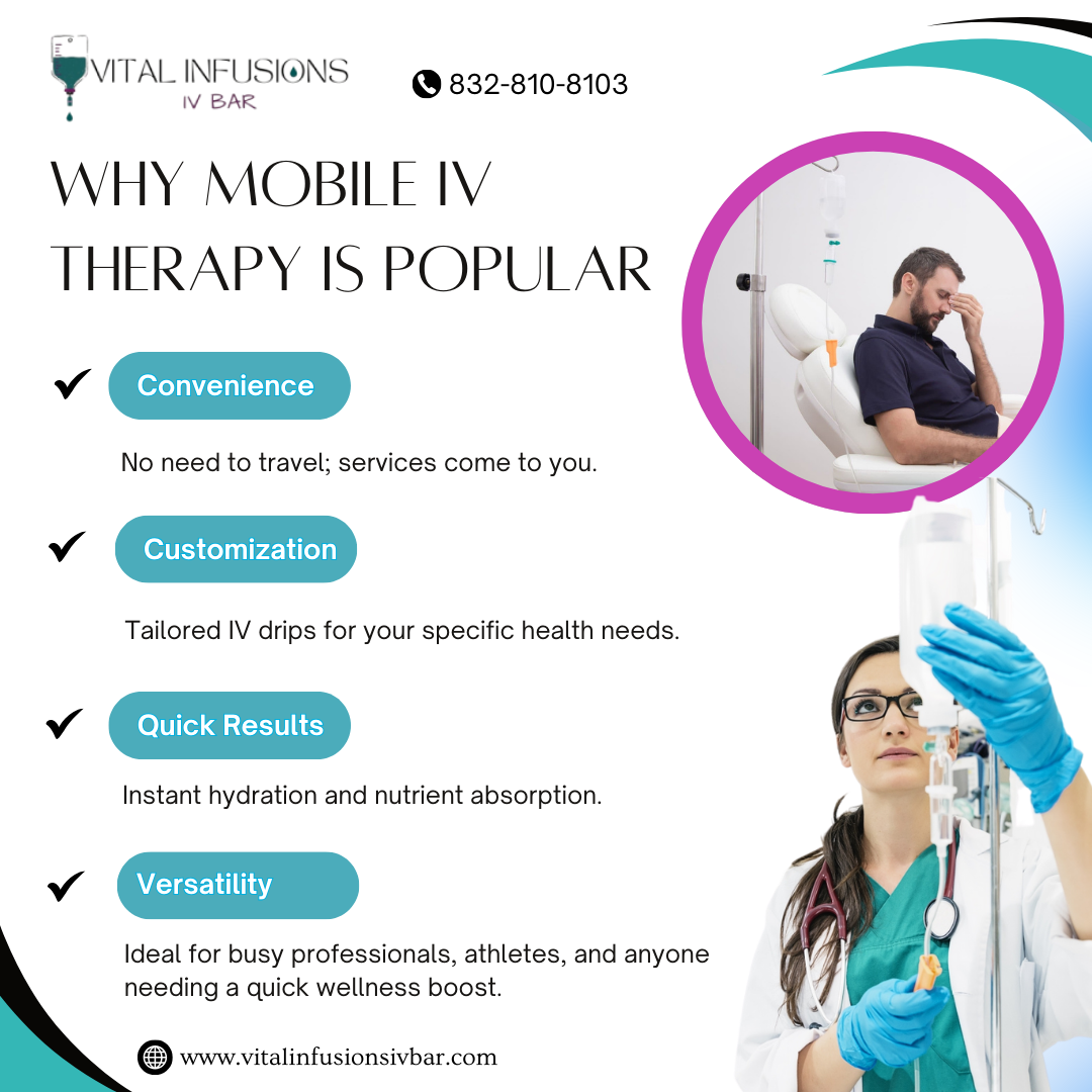 Why Mobile IV Therapy is Popular in Houston, TX