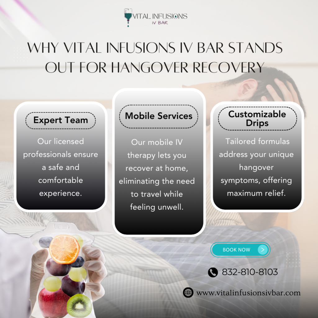 Why Vital Infusions IV Bar Stands Out for Hangover Recovery