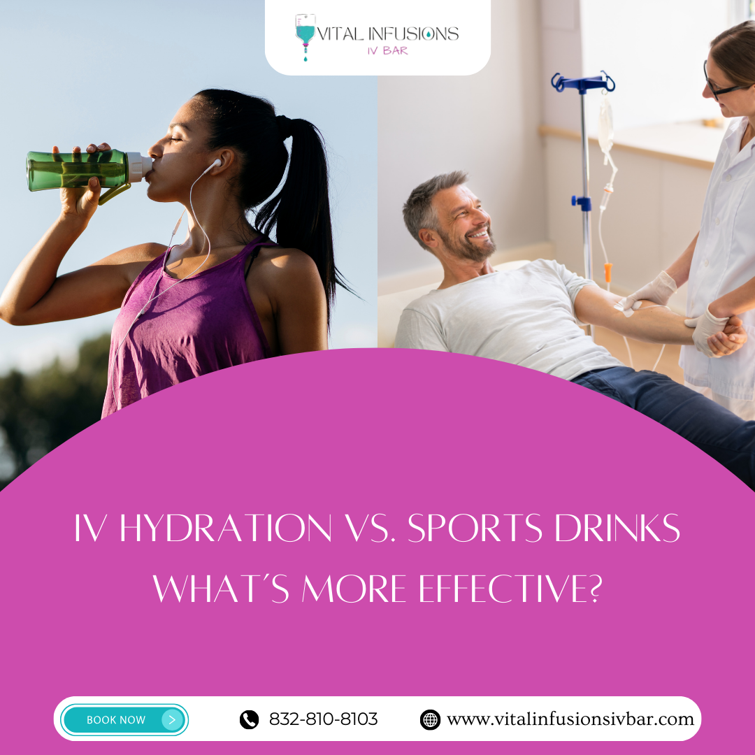 IV Hydration vs. Sports Drinks: What’s More Effective?